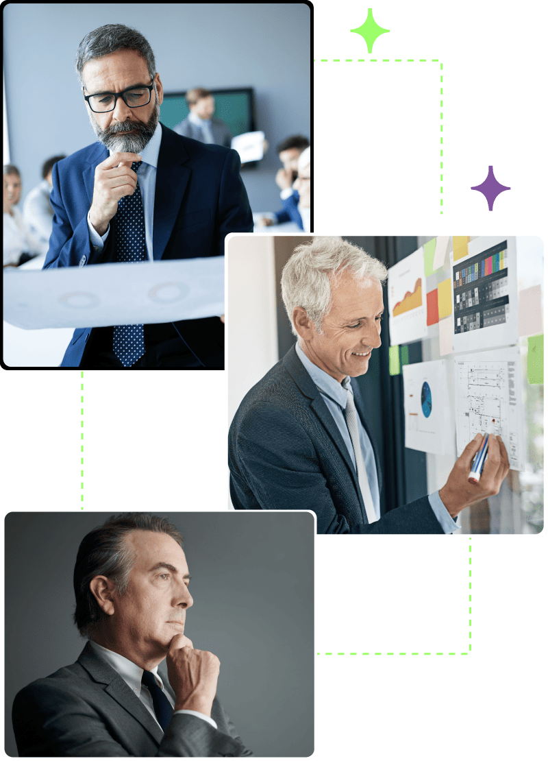 Empresarios analizando estrategia, operación y expansión dentro de un proceso de crecimiento empresarial.